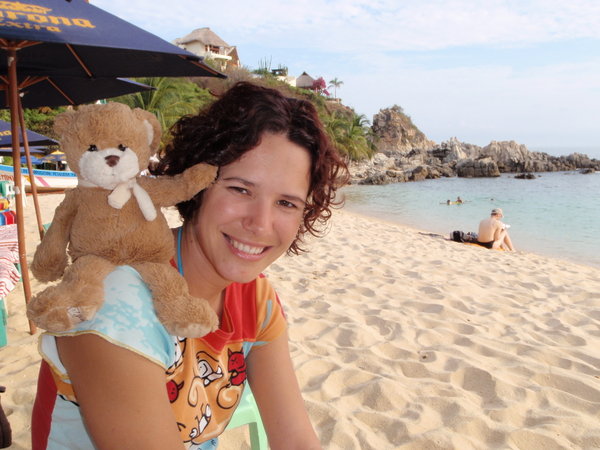 Babette with Fox at the Beach
