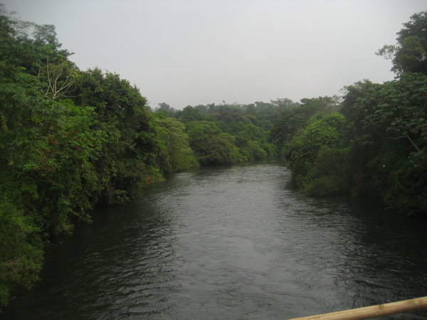 An outcrop of the main river
