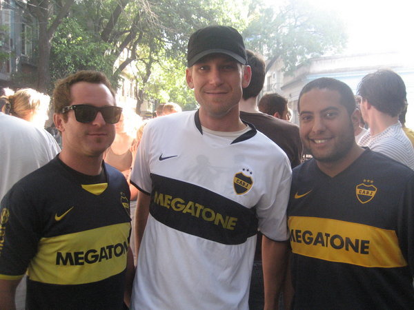 Chris, Myself, and Nader in our Boca Jerseys