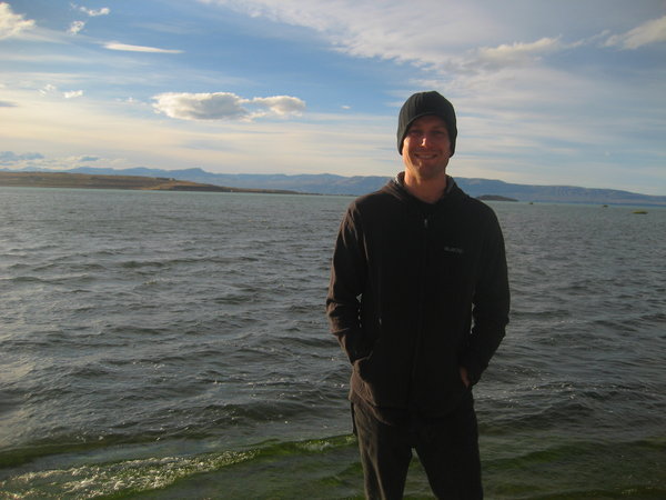Me with a very small part of Lake Argentina in the background