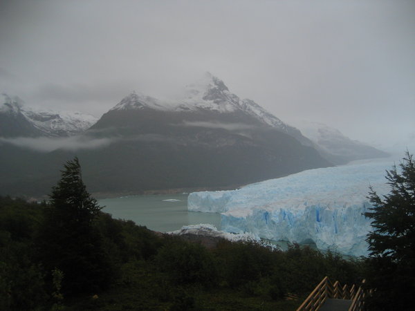 Looking towards one side of the glacier