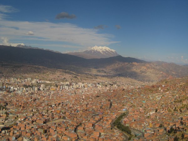 La Paz from high up