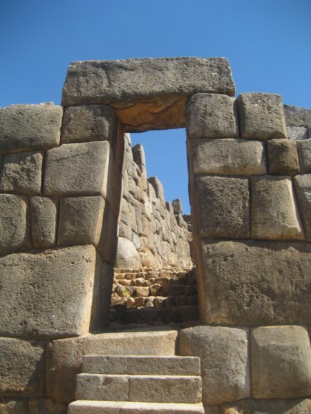Large door and large stones