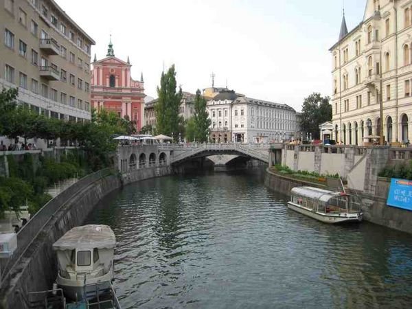 Canal through Ljubljana