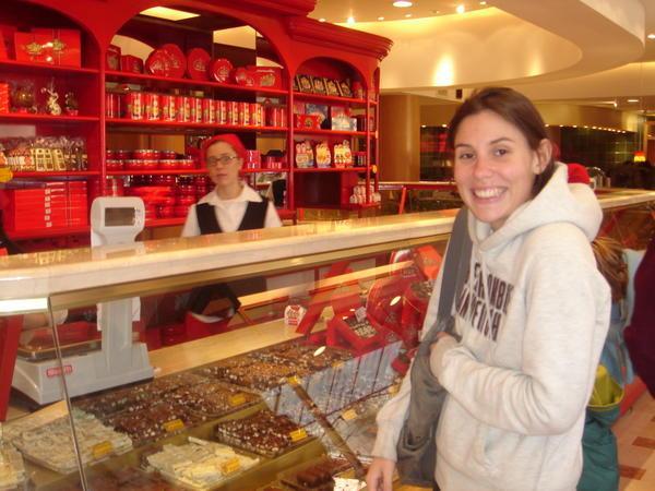 Maxers in the chocolate shop