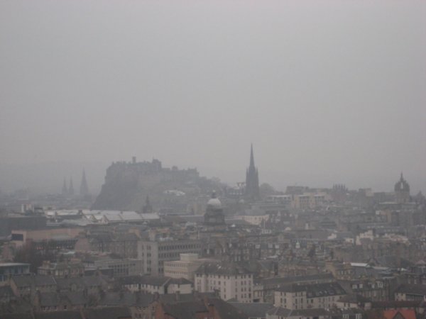 A gloomy view from Arthurs Seat