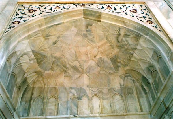 Sculpted marble dome interior