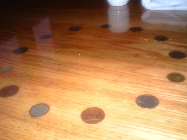 Coins in Table