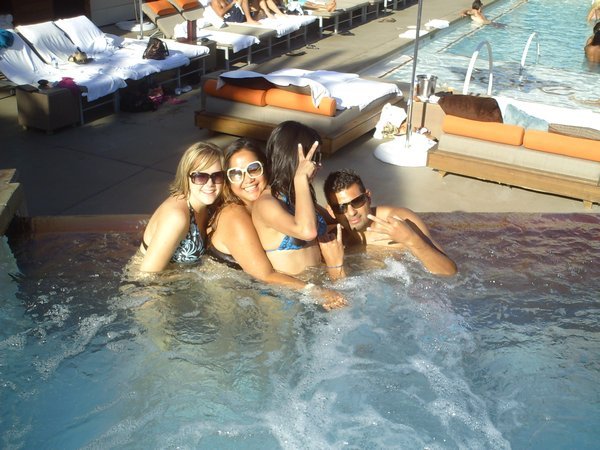 In The See-Thru Pool w/ Canadians
