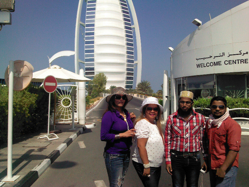 Naz, Tourmates n I at Burj Al Arab
