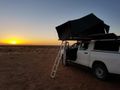 Rooftop tent at Tirool Guest Farm campsite