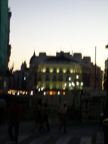 Dusk in Downtown Madrid