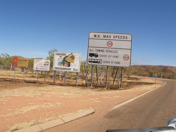 welcome sign at checkpoint