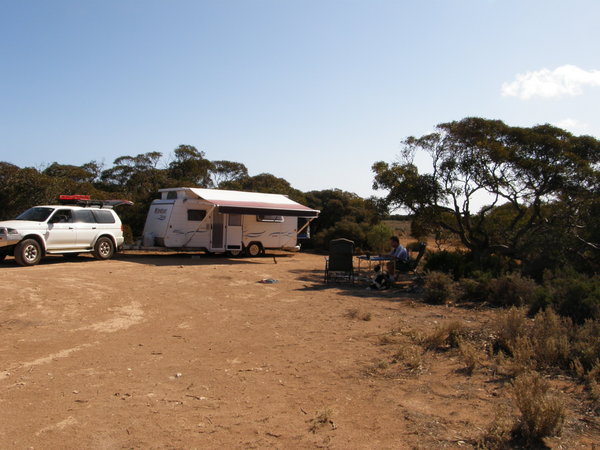 our camp site at 164k peg