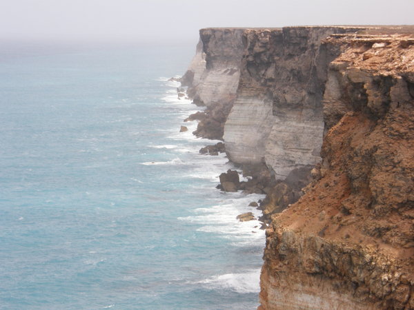 cliff face at great australia bight marine park