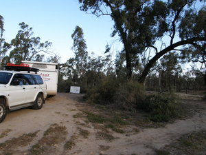camp site at kings billabong reserve mildura