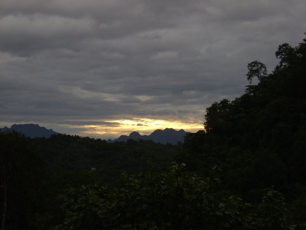 Sunrise from chiang dao temple