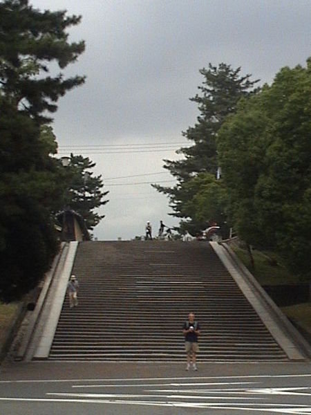 massive staircase, Nara