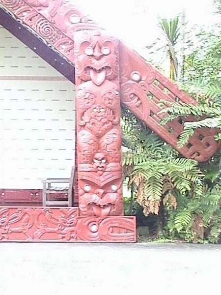 Waitangi Marae carving