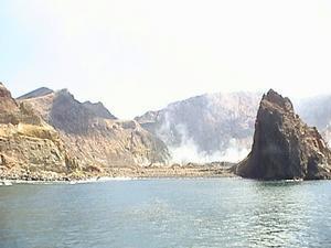 White Island from boat