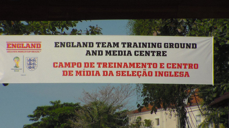 English football team training camp