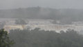 Iguacu river is actually in flood