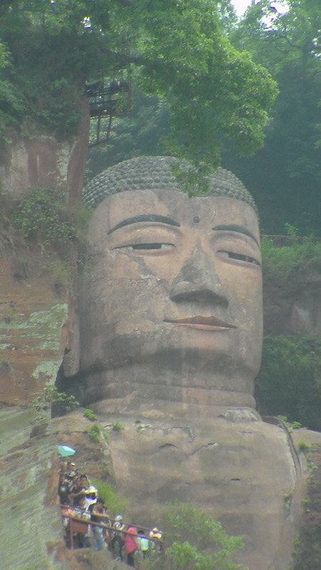 Buddha's head and walk down