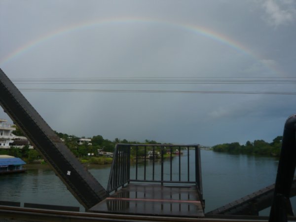 rainbow over the river kwai