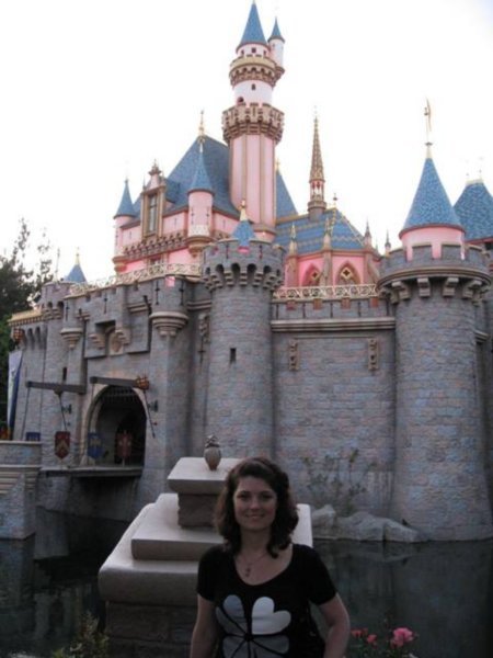 Cheri with the Disneyland Castle