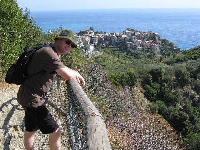 Daniel overlooking Corniglia