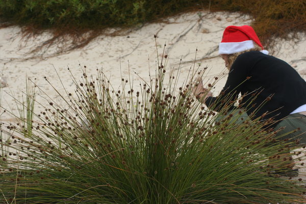 Santa in the dunes Christmas day 2008