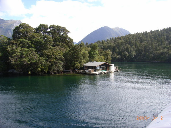 Fishing hut on Doubtrful Sound