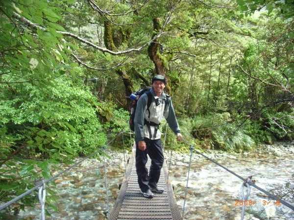 Rob on one of suspension bridges