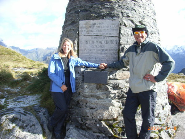Me and Rob at the MacKinnon monument