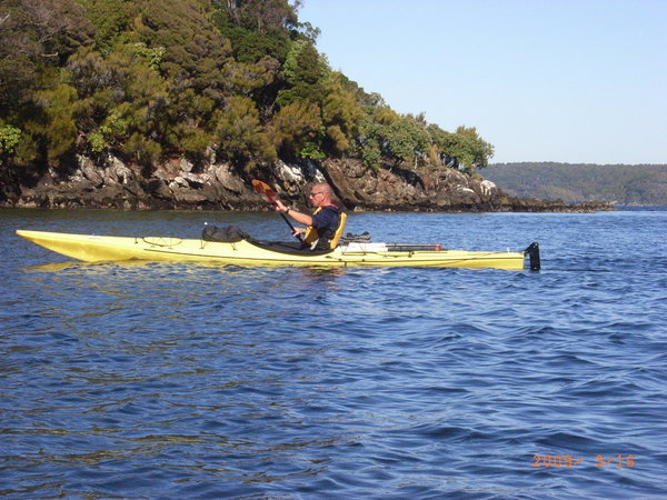 Rob kayaking