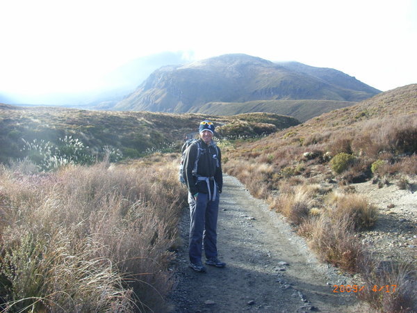 Rob on the Tongariro Alpine Crossing