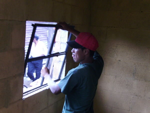 Izaeus fitting the window