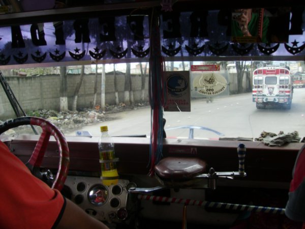 The chicken bus to Mazatenango
