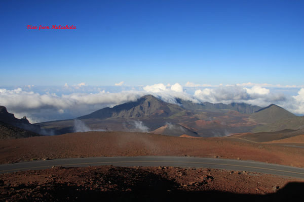 View from Haleakala summit