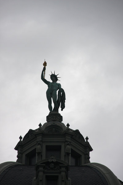 Male statue of liberty?