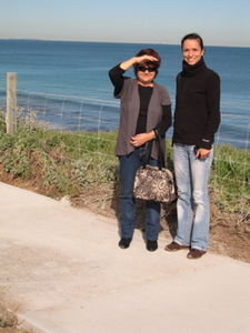 Susan und ich am Cottesloe Beach