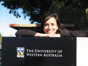 Ich in der University of Western Australia