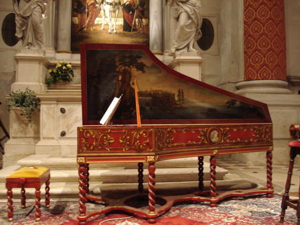 A handmade harpsichord