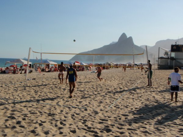 volleyball on Ipanema beach