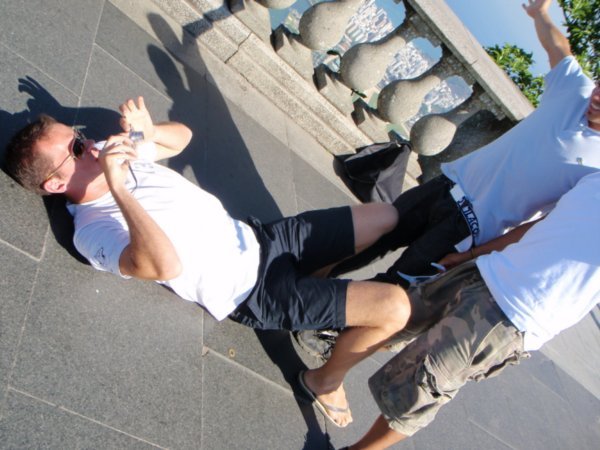 paul in compromising position with other tourists