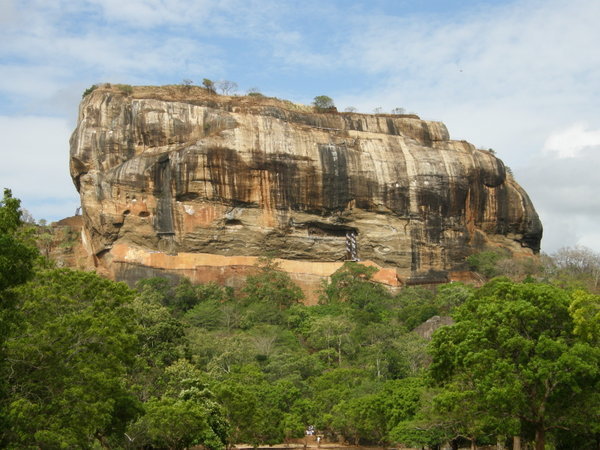 We climbed that - Sigiriya.