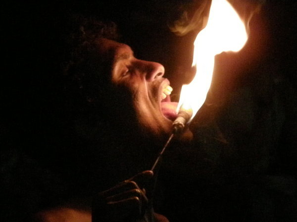Fire-eater, very scary!