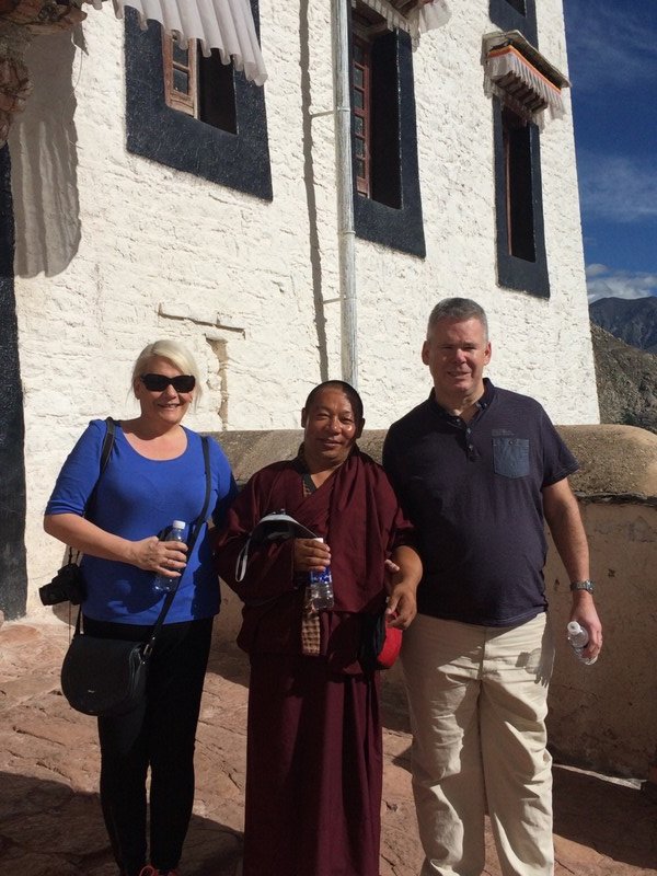 Accosted by a monk at Potala Palace