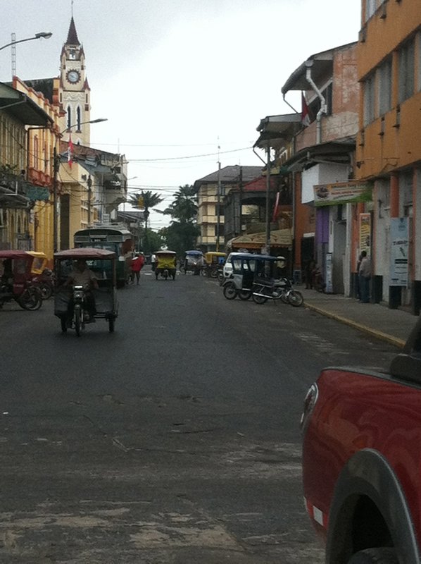 One of the main roads in Iquitos.