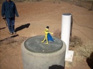 Stickman at the S.A border 
